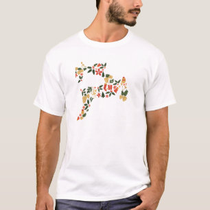 Christmas Reindeer Collage – Festive Holida T-Shirt