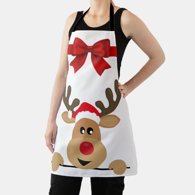 Christmas Reindeer Cute Apron (Insitu)