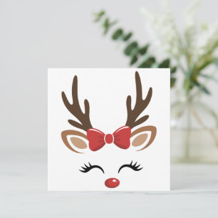 Christmas Reindeer Cute Holiday Winter