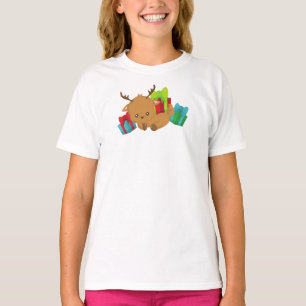Christmas Reindeer, Cute Reindeer, Gifts, Presents T-Shirt