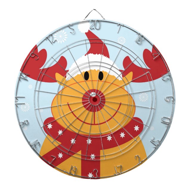 Christmas Reindeer Dartboard (Front)