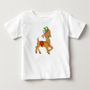 Christmas Reindeer Doe Baby T-Shirt