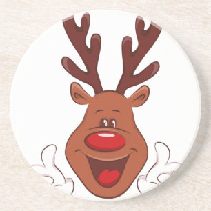 Christmas Reindeer face Coaster