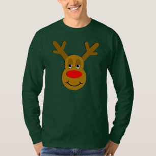 Christmas Reindeer Face T-Shirt