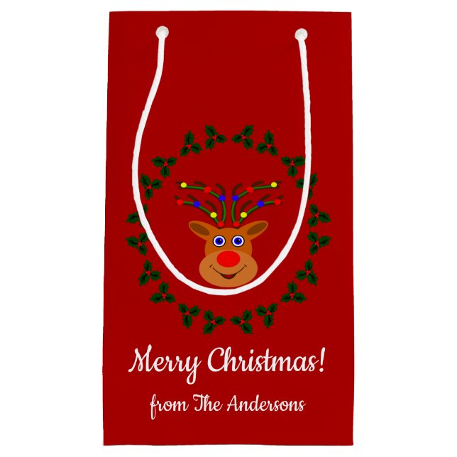 Christmas Reindeer Gift Bag (Front)