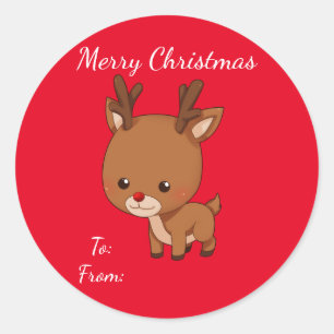 Christmas Reindeer Gift Tag