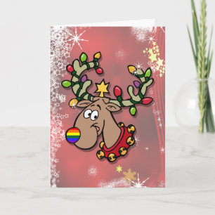 Christmas Reindeer Holiday Card