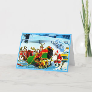 CHRISTMAS REINDEER HOLIDAY CARD