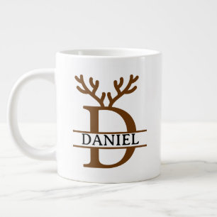 Christmas Reindeer holiday Mug, Custom winter Large Coffee Mug