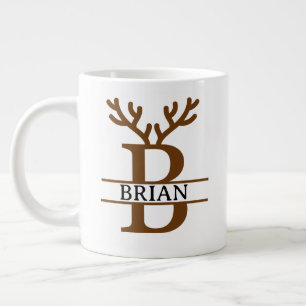 Christmas Reindeer holiday Mug, Custom winter Large Coffee Mug