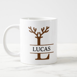 Christmas Reindeer holiday Mug, Custom winter Large Coffee Mug