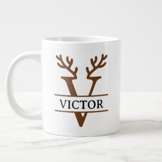 Christmas Reindeer holiday Mug, Custom winter Large Coffee Mug