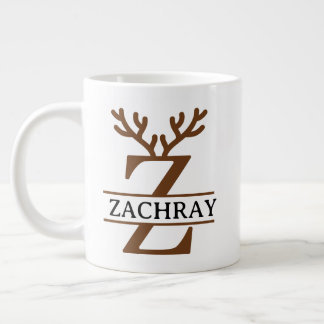 Christmas Reindeer holiday Mug, Custom winter Large Coffee Mug