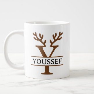 Christmas Reindeer holiday Mug, Custom winter Large Coffee Mug