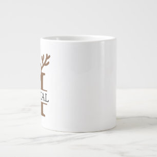 Christmas Reindeer holiday Mug, Custom winter  Large Coffee Mug