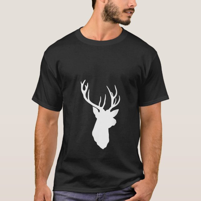 Christmas Reindeer Hunter Deer Meat Hunting Reinde T-Shirt (Front)