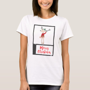 Christmas Reindeer In An Ugly Sweater Whimsical