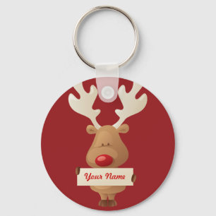 Christmas reindeer Keychain