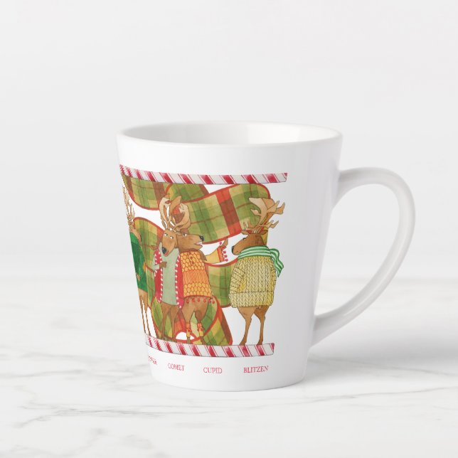 CHRISTMAS REINDEER Latte Mug (Right)