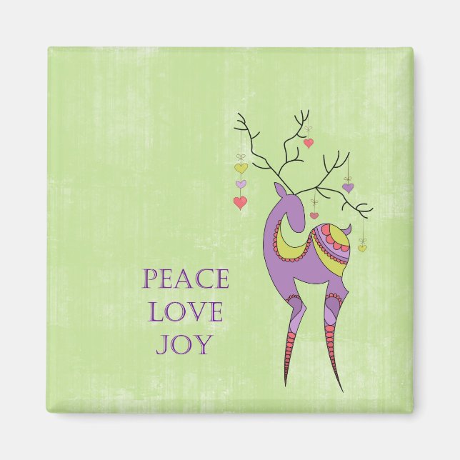 Christmas Reindeer Magnet (Front)