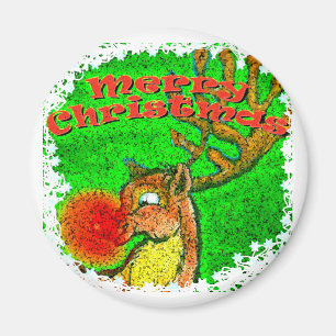 Christmas Reindeer Magnet