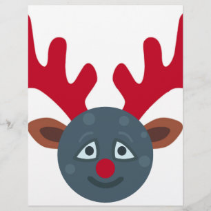 christmas reindeer moon emoji