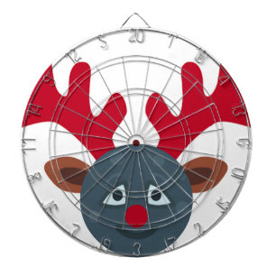 christmas reindeer moon emoji dartboard