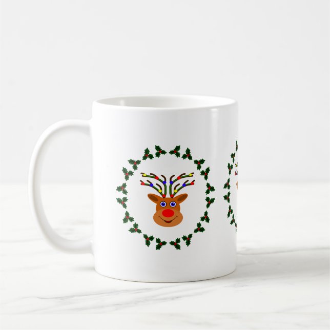 Christmas Reindeer Mug (Left)