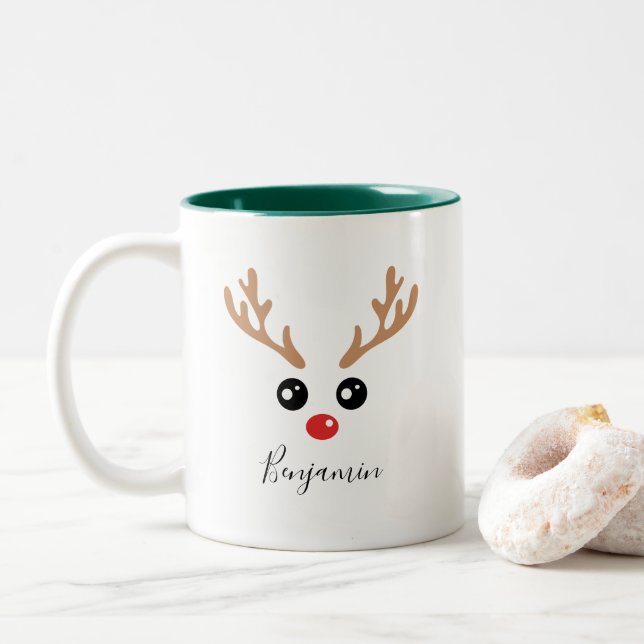 Christmas Reindeer Mug (With Donut)