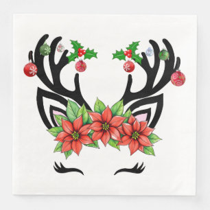 Christmas Reindeer Napkin