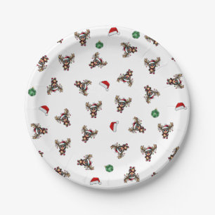 Christmas Reindeer Paper Plate