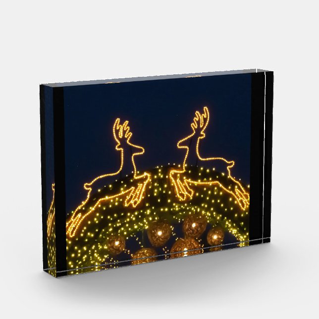 Christmas reindeer photo block (Left)