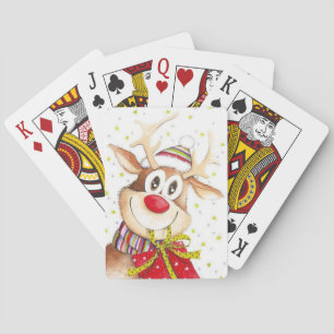 Christmas Reindeer Playing Cards
