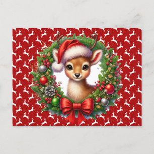Christmas Reindeer Postcard