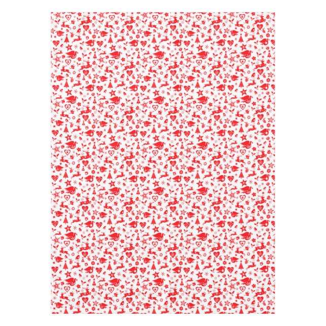 Christmas Reindeer Scandinavian Style Tablecloth (Front)