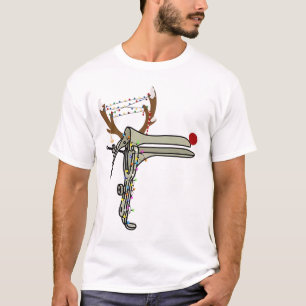 Christmas Reindeer Speculum Nurse Obgyn Obstetrics T-Shirt