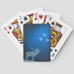 Christmas Reindeer & Stars Playing Cards