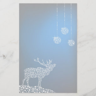 Christmas Reindeer & Stars Stationery