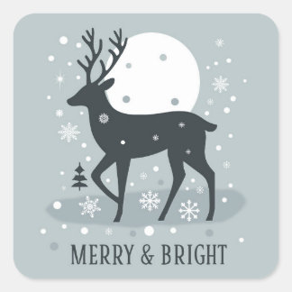 Christmas reindeer sticker