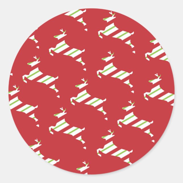 christmas reindeer stickers (Front)