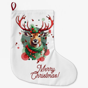 Christmas Reindeer Stocking
