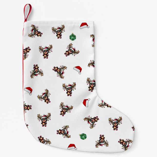 Christmas Reindeer Stocking (Front)