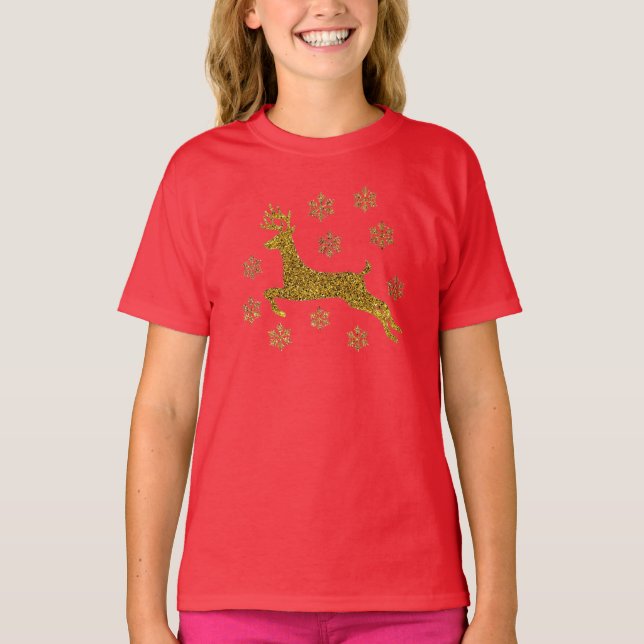 Christmas Reindeer T-Shirt (Front)