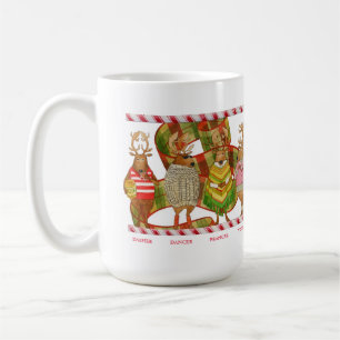 CHRISTMAS REINDEER Tall White Mug