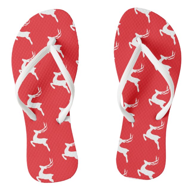 Christmas Reindeer Thongs (Footbed)