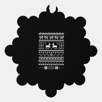 christmas reindeer tree decoration card