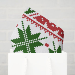 Christmas reindeer ugly sweater tissue paper