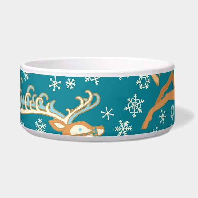 Christmas Reindeer: Vintage Seamless Pattern. (Front)