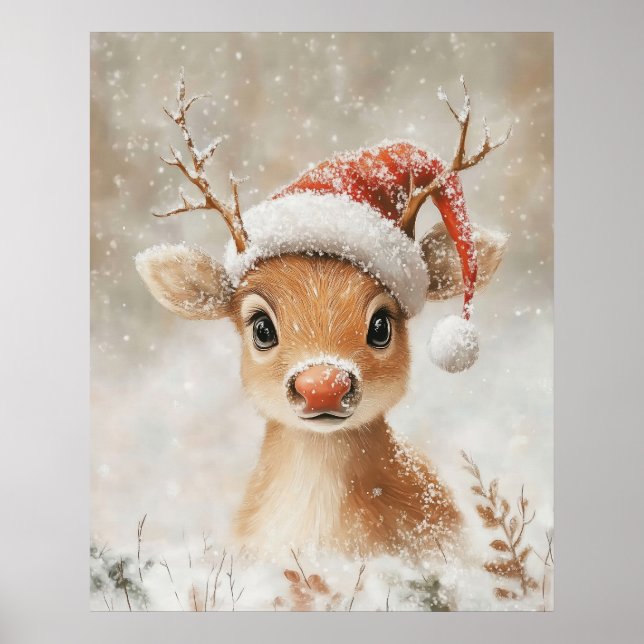 Christmas Reindeer Wall Art (Front)