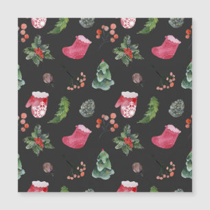 Christmas Reindeer: Watercolor Seamless Pattern
